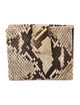 Gucci Python Animal Print Compact Wallet