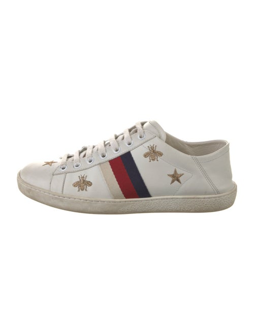 Gucci Sylvie Web Accent Leather Sneakers