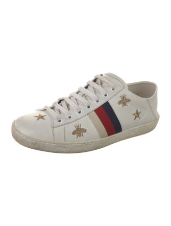 Gucci Sylvie Web Accent Leather Sneakers