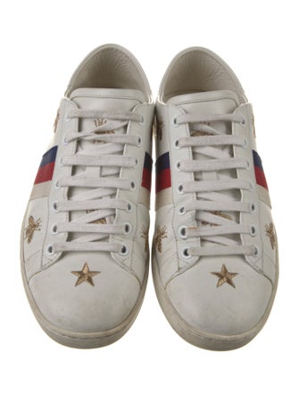 Gucci Sylvie Web Accent Leather Sneakers