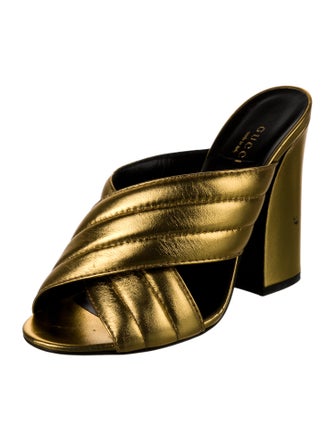 Gucci Leather Slides