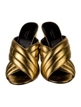 Gucci Leather Slides