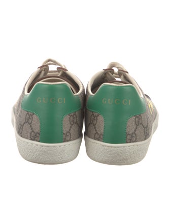 Gucci GG Supreme Leather Trim Embellishment Sneakers