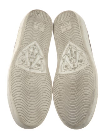 Gucci GG Supreme Leather Trim Embellishment Sneakers