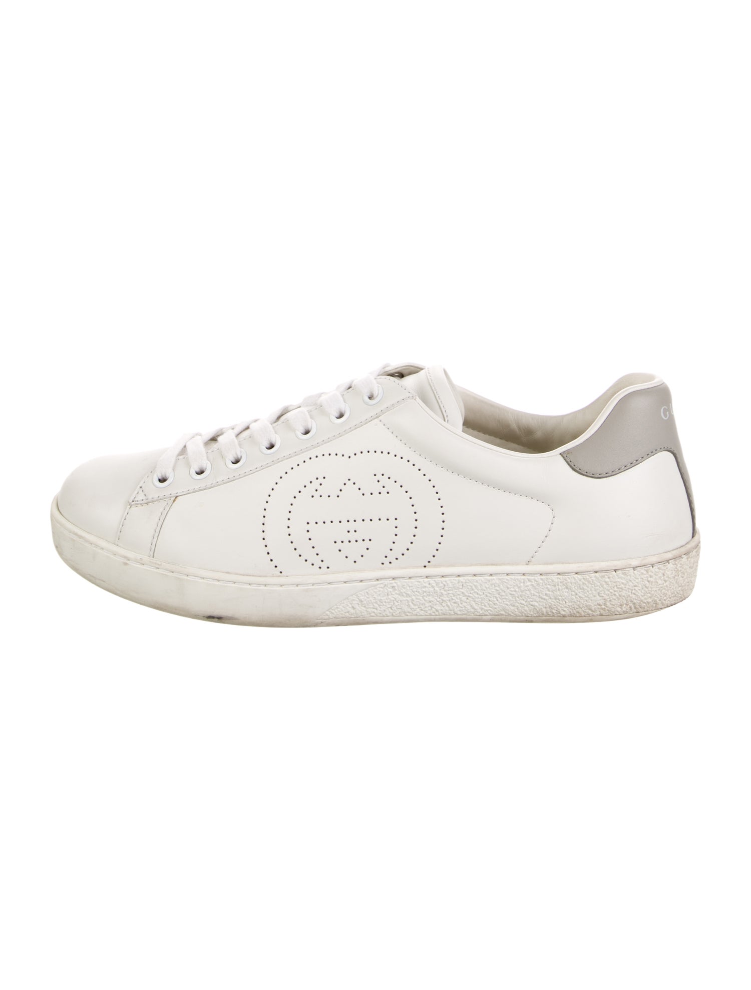 Gucci Interlocking G Logo Leather Sneakers