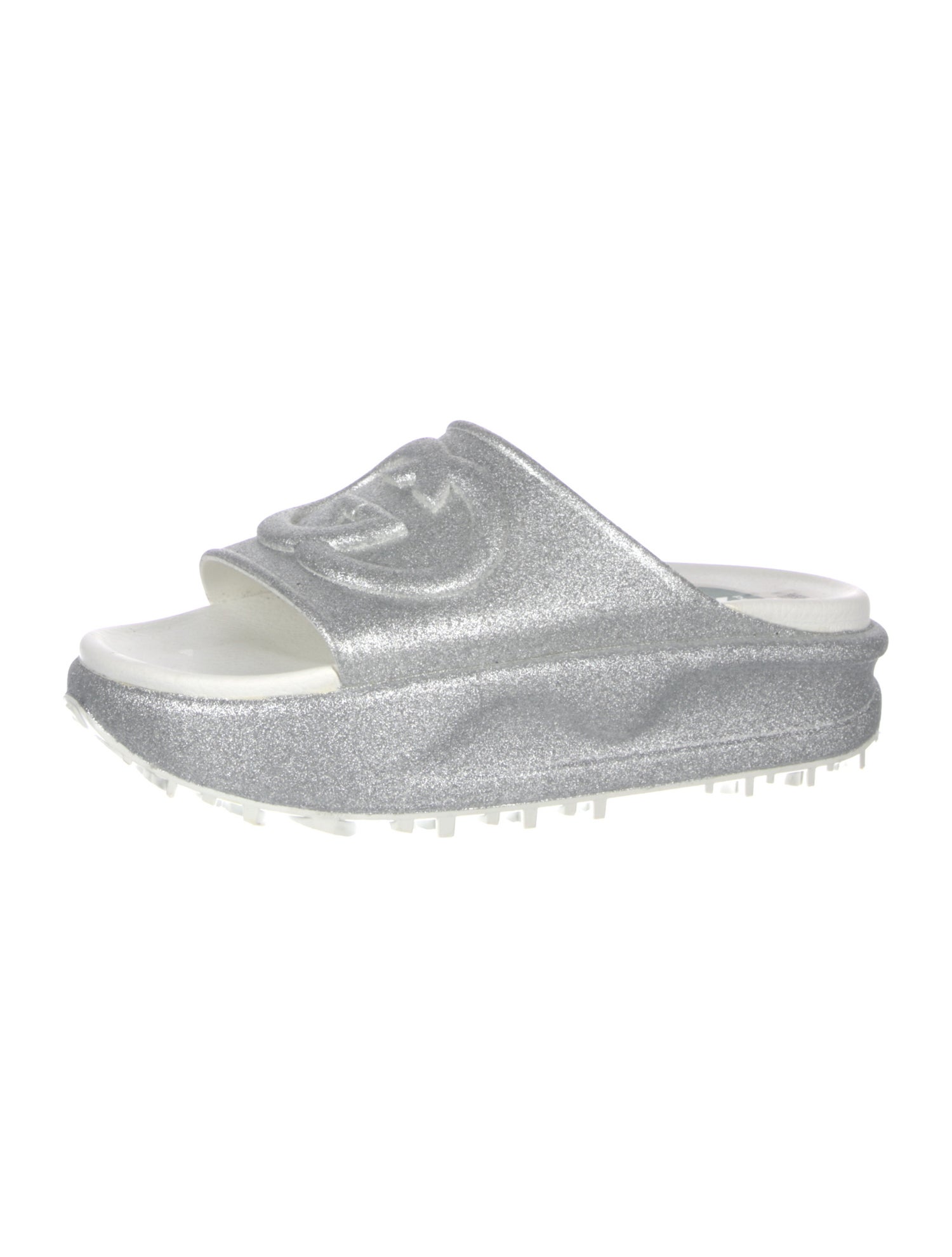Gucci Interlocking G Logo Glitter Slides