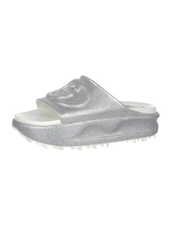 Gucci Interlocking G Logo Glitter Slides