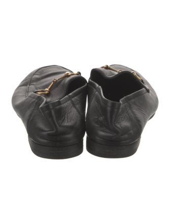 Gucci Horsebit Accent Leather Ballet Flats