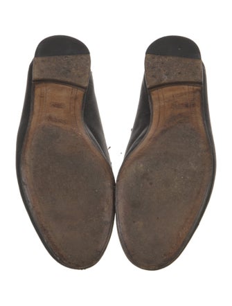 Gucci Horsebit Accent Leather Ballet Flats