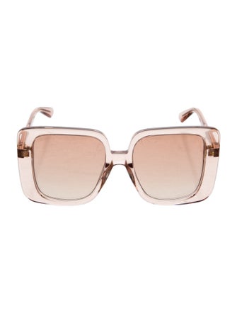 Gucci Interlocking G Logo Square Sunglasses