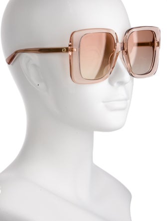 Gucci Interlocking G Logo Square Sunglasses