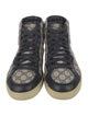 Gucci GG Supreme Leather Trim Embellishment Sneakers