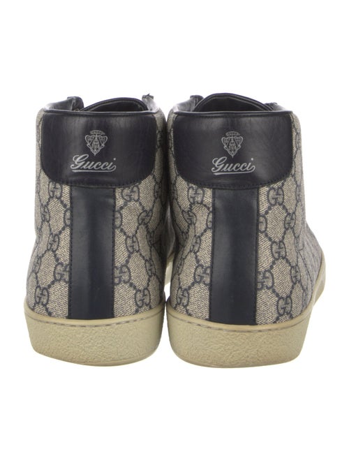 Gucci GG Supreme Leather Trim Embellishment Sneakers