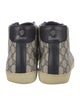 Gucci GG Supreme Leather Trim Embellishment Sneakers