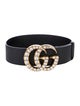 Gucci Leather Crystal Embellishments Waist Belt