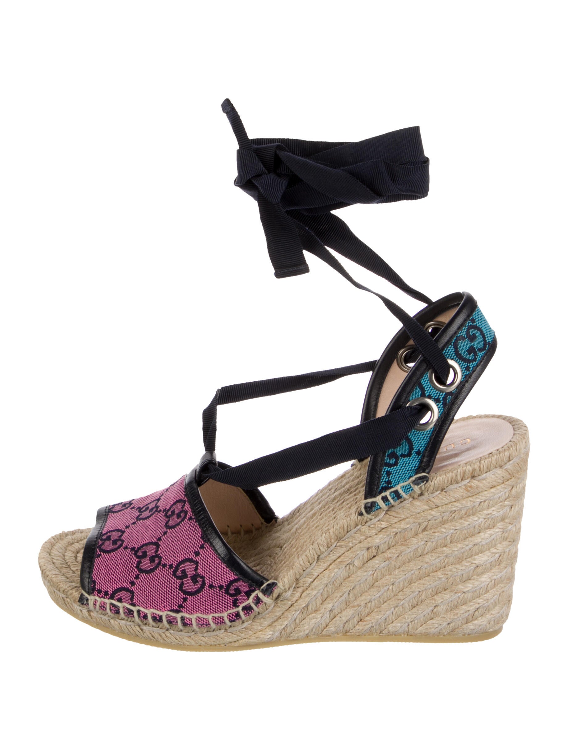 Gucci GG Logo Jute Espadrilles