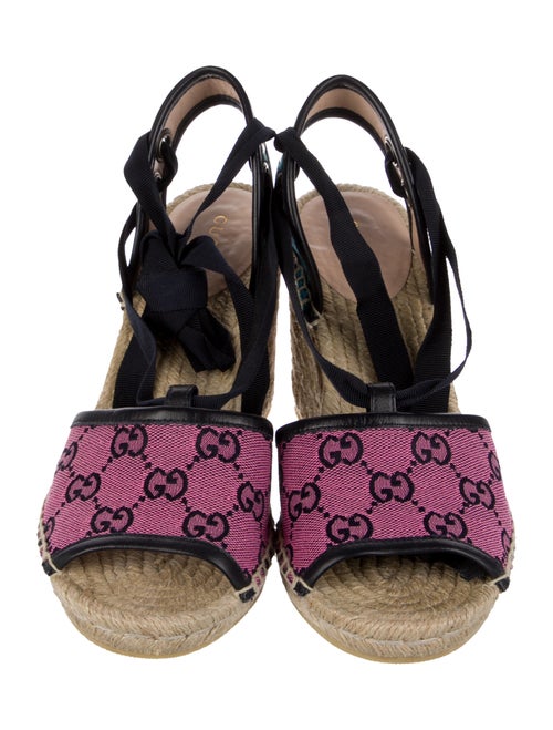 Gucci GG Logo Jute Espadrilles
