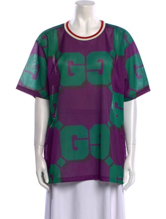 Gucci Sylvie Web Accent Crew Neck T-Shirt