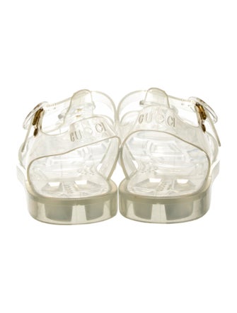 Gucci Double G Logo Rubber Sandals
