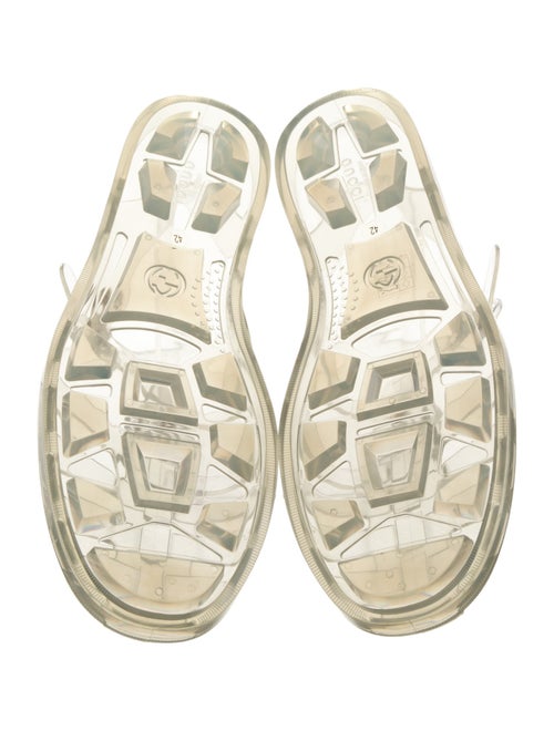 Gucci Double G Logo Rubber Sandals