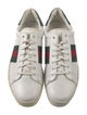 Gucci Web Accent Leather Sneakers