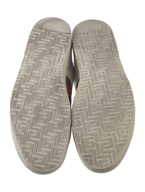 Gucci Web Accent Leather Sneakers