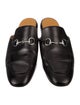 Gucci Horsebit Accent Leather Slippers
