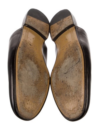 Gucci Horsebit Accent Leather Slippers
