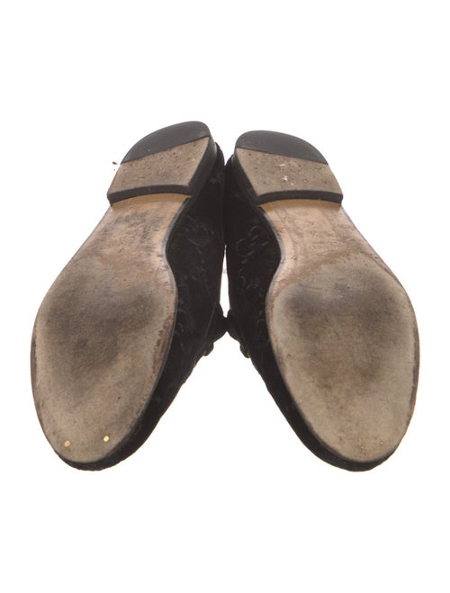 Gucci Horsebit Accent Velvet Loafers