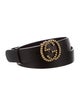 Gucci Interlocking G Logo Leather Belt