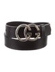 Gucci Double G Logo Leather Belt