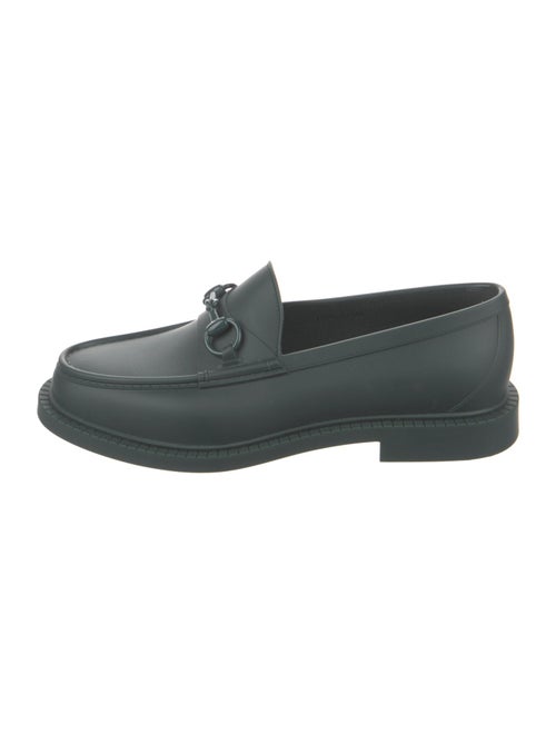 Gucci Horsebit Accent Rubber Dress Loafers