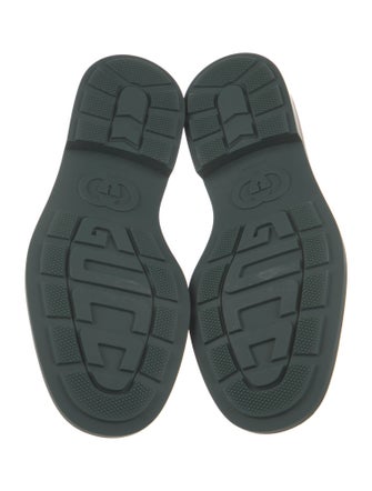 Gucci Horsebit Accent Rubber Dress Loafers