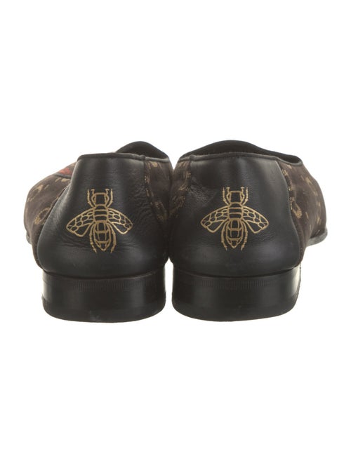 Gucci GG Logo Canvas Dress Loafers