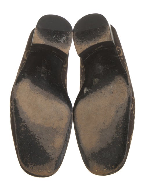 Gucci GG Logo Canvas Dress Loafers