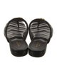 Gucci Double G Logo Leather Slides