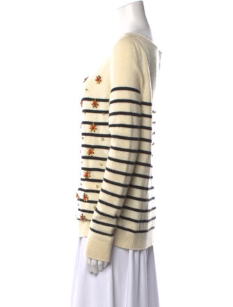 Gucci Striped Bateau Neckline Sweater