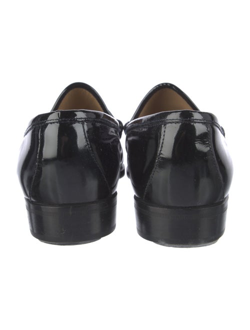 Gucci Patent Leather Studded Accents Loafers