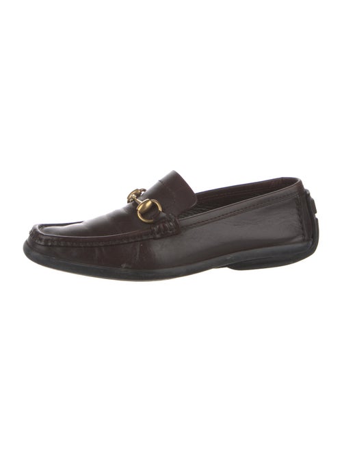 Gucci Horsebit Accent Leather Loafers