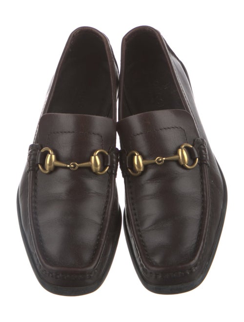 Gucci Horsebit Accent Leather Loafers