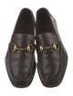 Gucci Horsebit Accent Leather Loafers