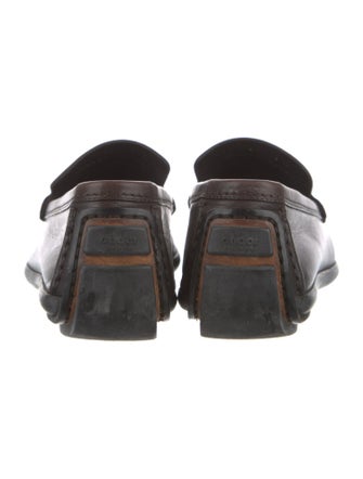 Gucci Horsebit Accent Leather Loafers
