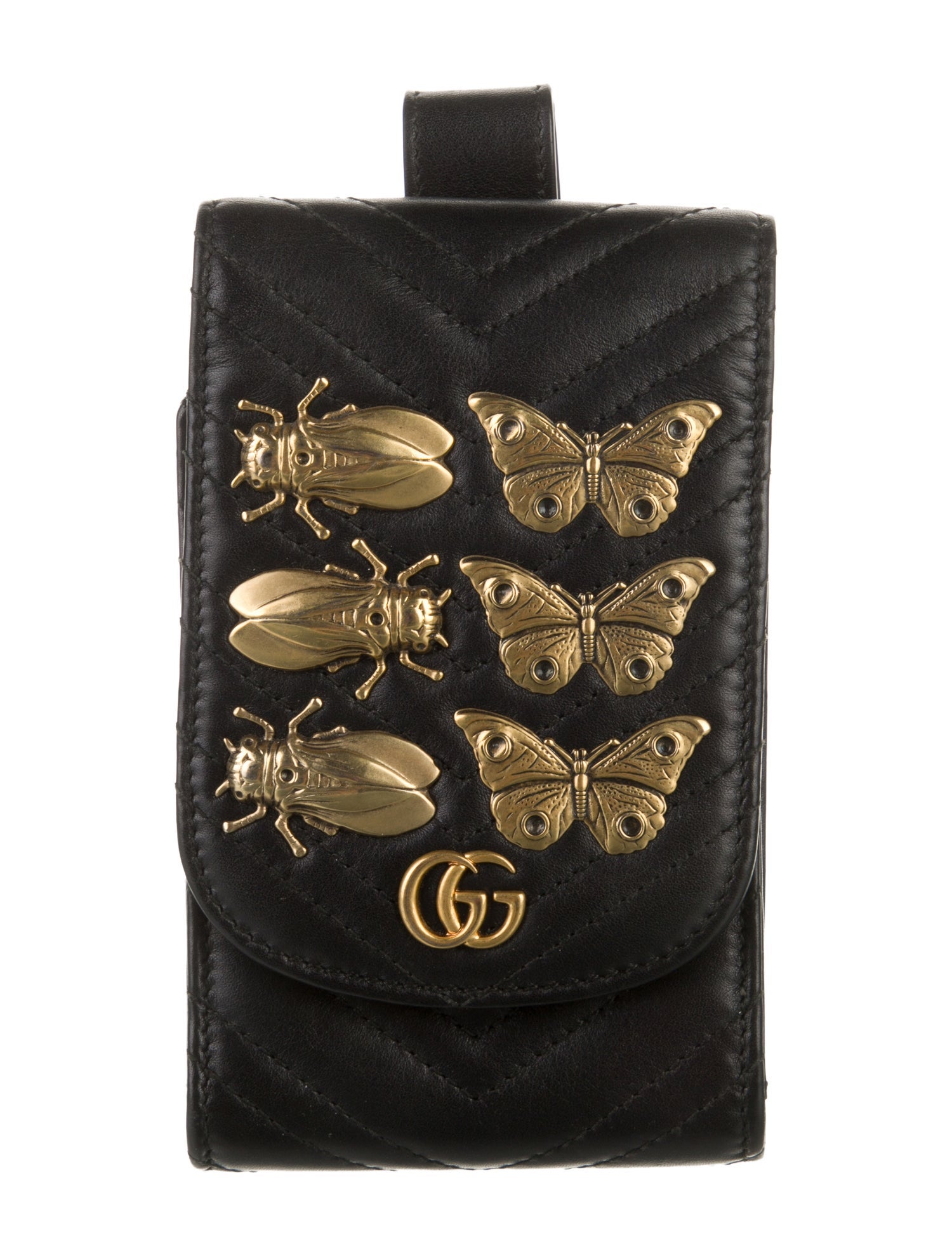 Gucci Leather Marmont Insect Bag