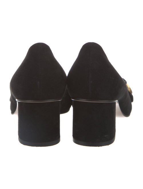 Gucci Double G Logo Suede Pumps