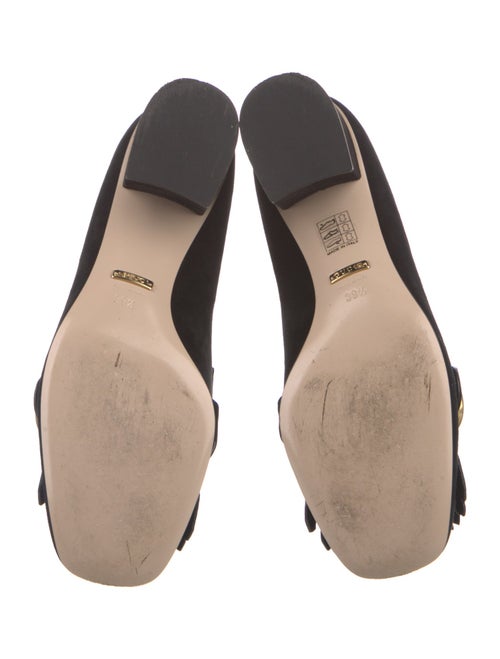 Gucci Double G Logo Suede Pumps