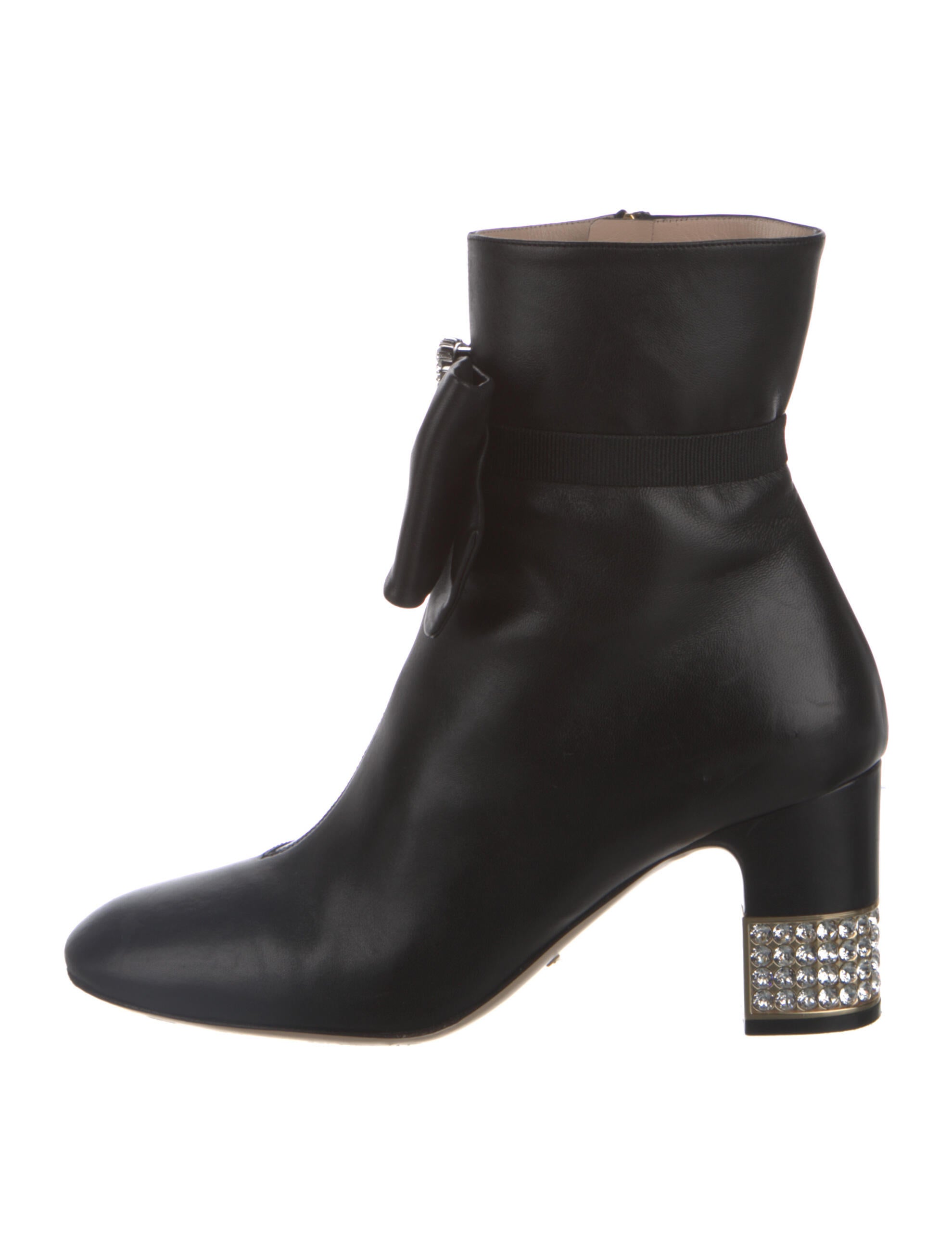 Gucci Horsebit Accent Leather Boots