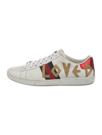 Gucci Sylvie Web Accent Leather Sneakers