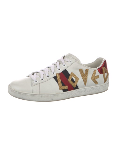 Gucci Sylvie Web Accent Leather Sneakers