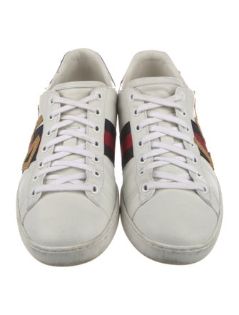 Gucci Sylvie Web Accent Leather Sneakers