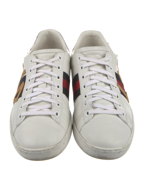 Gucci Sylvie Web Accent Leather Sneakers
